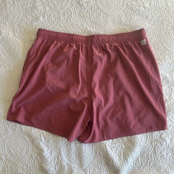 NWT Adidas Mens Pink Strata Short Length Solid Drawstring Swim Trunks Shorts 2XL - Picture 8 of 15